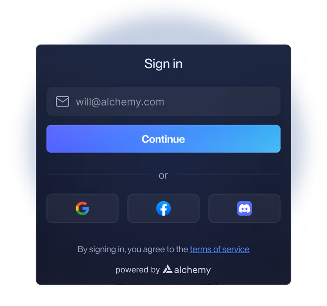 Sign in flow